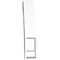 Ekena Millwork 3-in. W x 16-in. D x 16-in. H Imperial Architectural Grade PVC Knee Brace BRCP03X16X16IMP - alternate 6